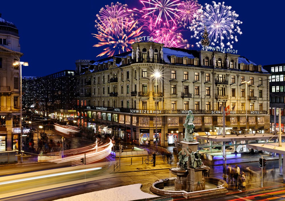 Hotel Schweizerhof Zurich Silvester Dinner 2016